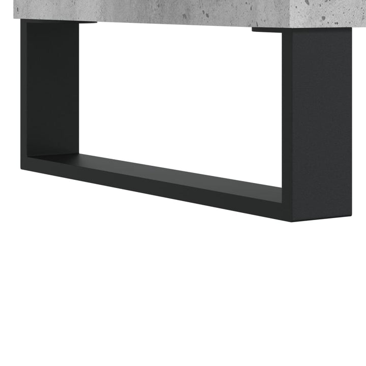 Stereobänk Betong-Grå 84,5X38X89 Cm Konstruerat Trä