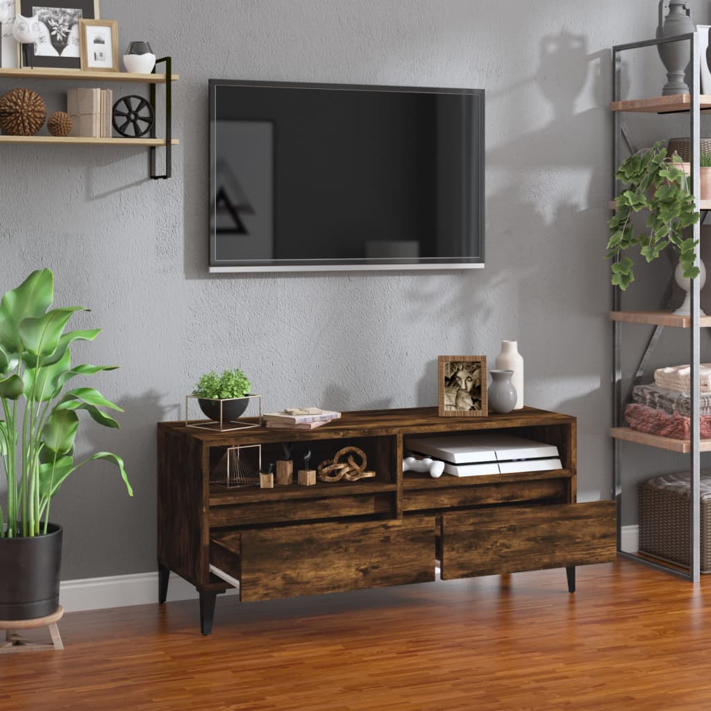 Tv-Bänk 100X34,5X44,5 Cm Konstruerat Trä