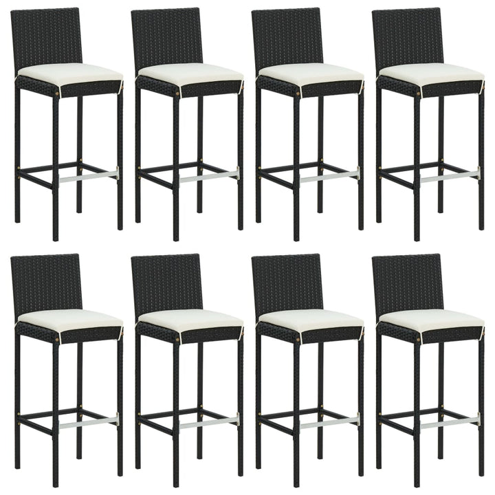 Bargrupp För Trädgården 9 Delar Med Dynor Konstrotting