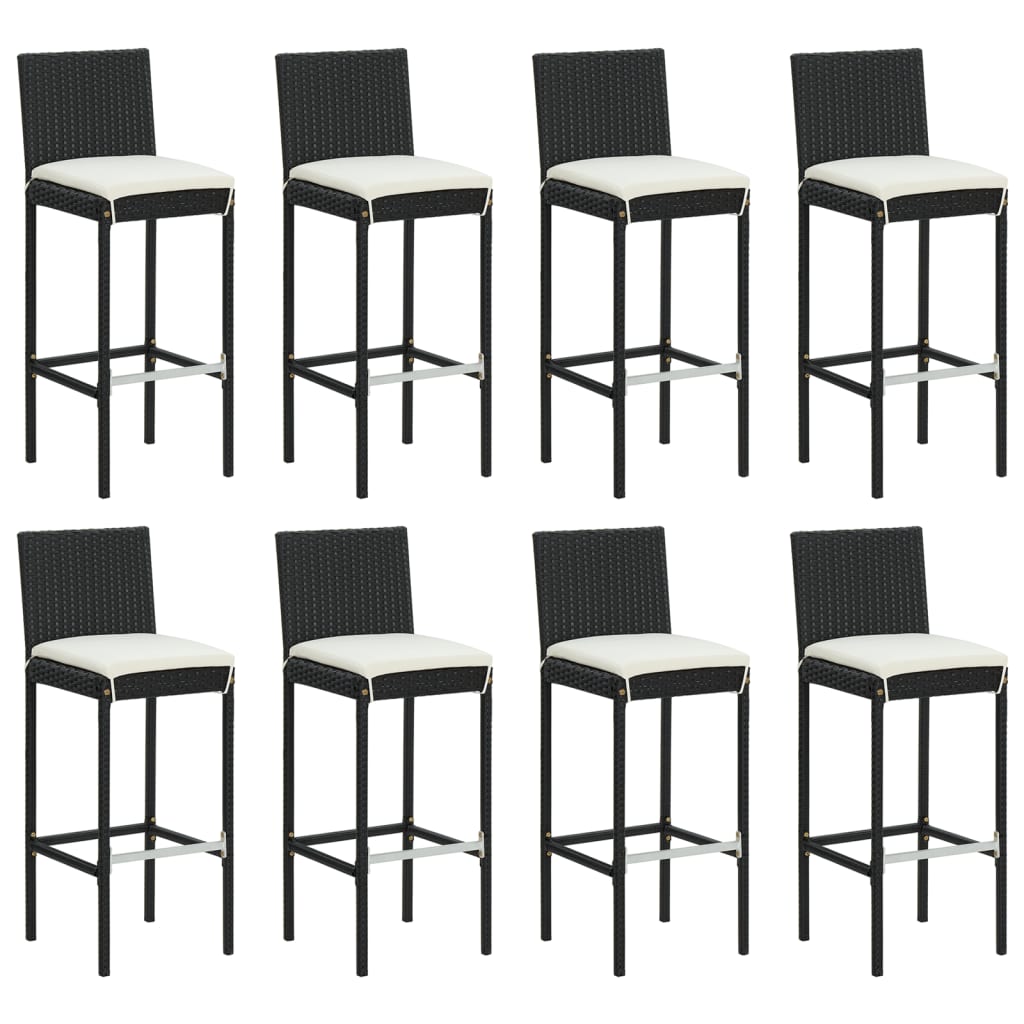Bargrupp För Trädgården 9 Delar Med Dynor Konstrotting