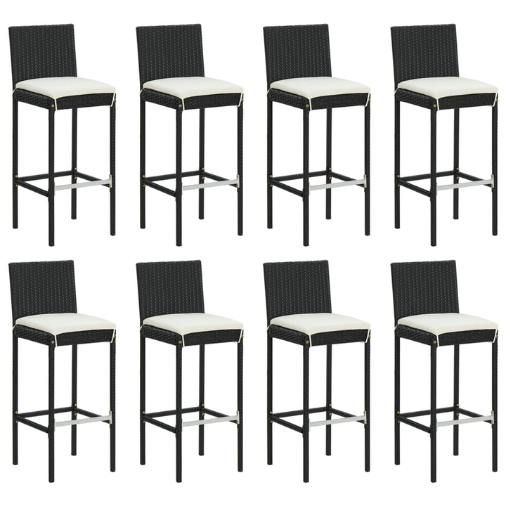 Bargrupp För Trädgården 9 Delar Med Dynor Konstrotting