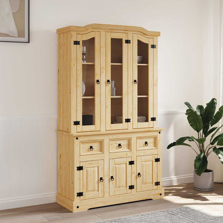 Skänk Corona 112X43X196 Cm Massiv Mexikansk Furu