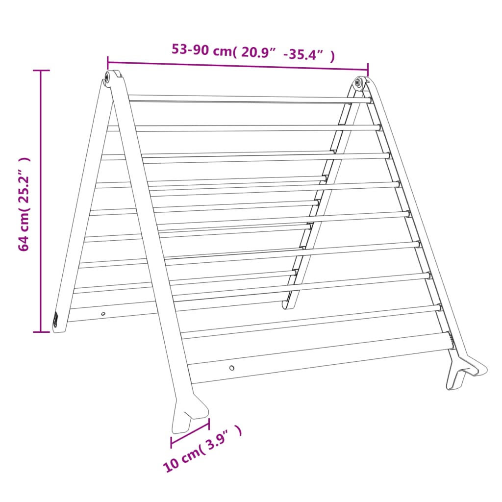 Torkställ För Badkar Utfällbart 53-90 Cm Aluminium
