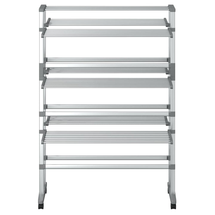 Torkställning På Hjul 89X64X129 Cm Aluminium
