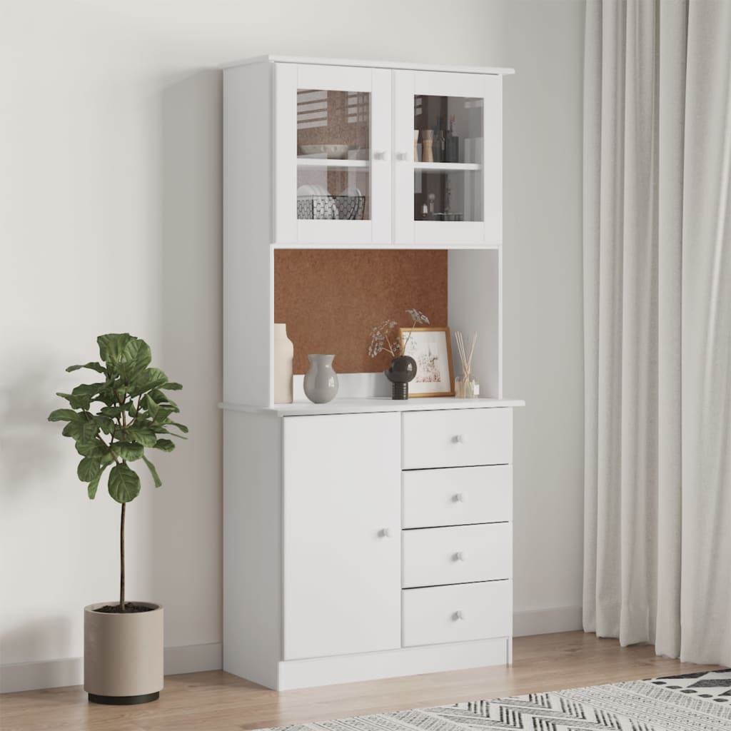 Rinskåp Alta 77X35X165 Cm Massiv Furu