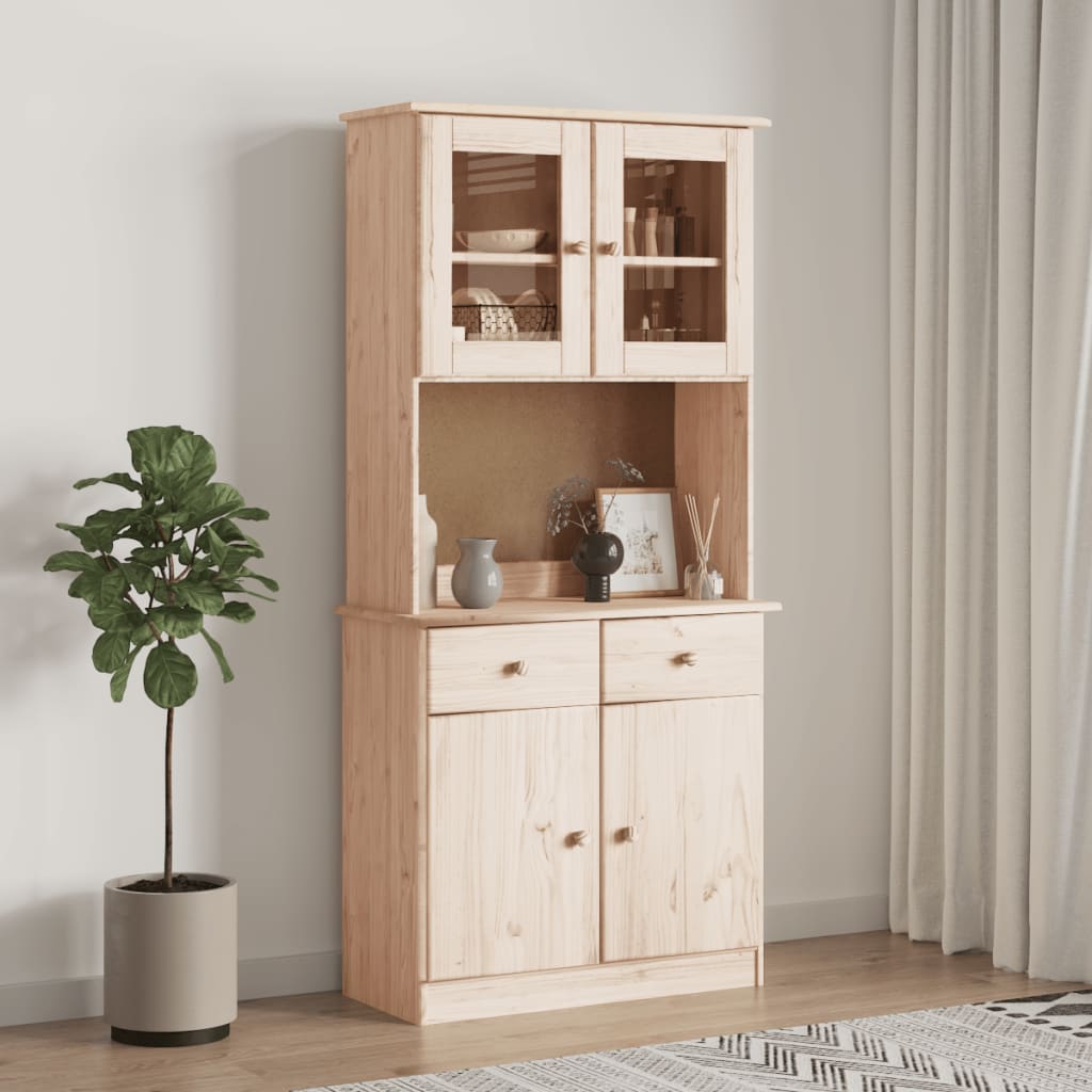 Rinskåp Alta 77X35X165 Cm Massiv Furu