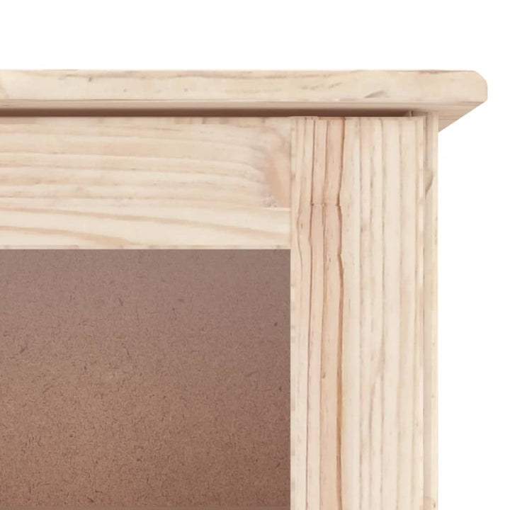 Vitrinskåp Alta 77X35X188 Cm Massiv Furu