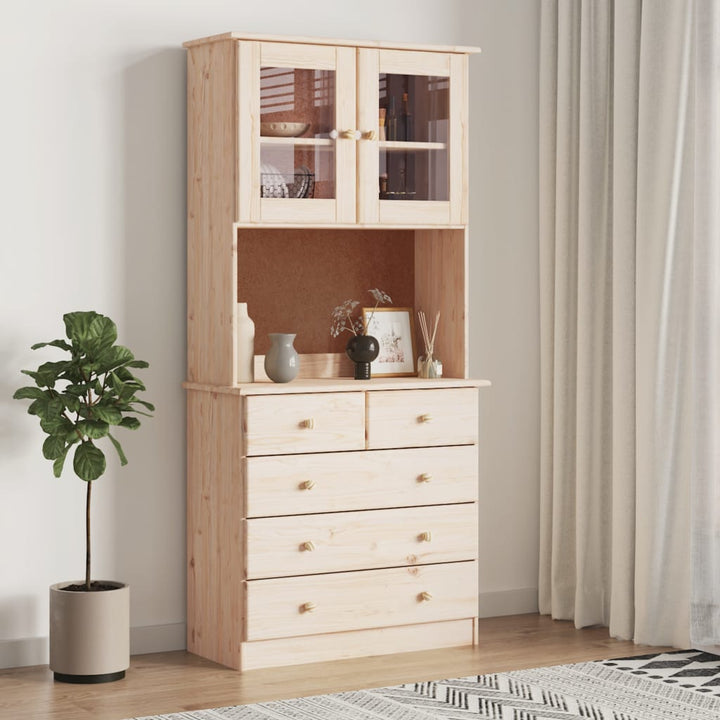 Rinskåp Alta 77X35X165 Cm Massiv Furu
