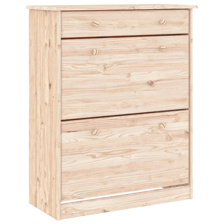 Skoskåp Alta 77X35X96 Cm Massiv Furu