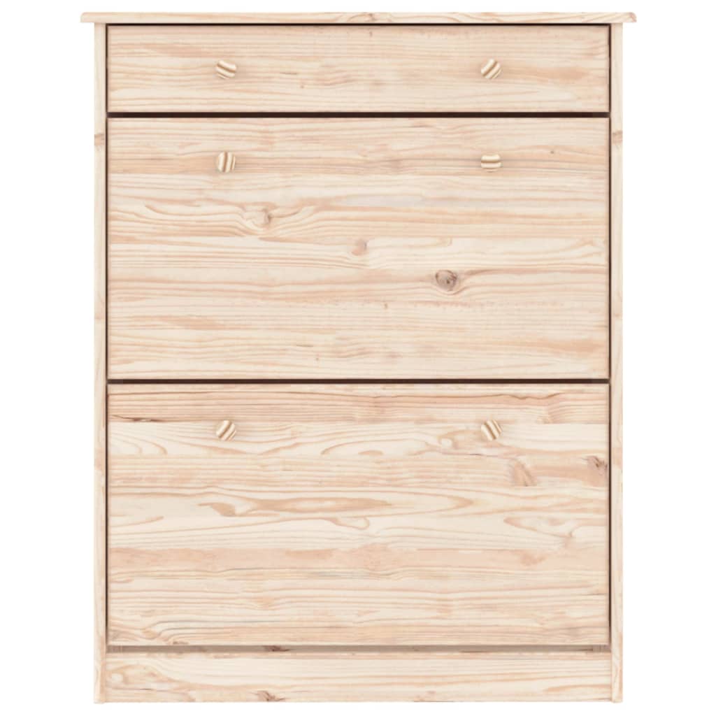 Skoskåp Alta 77X35X96 Cm Massiv Furu