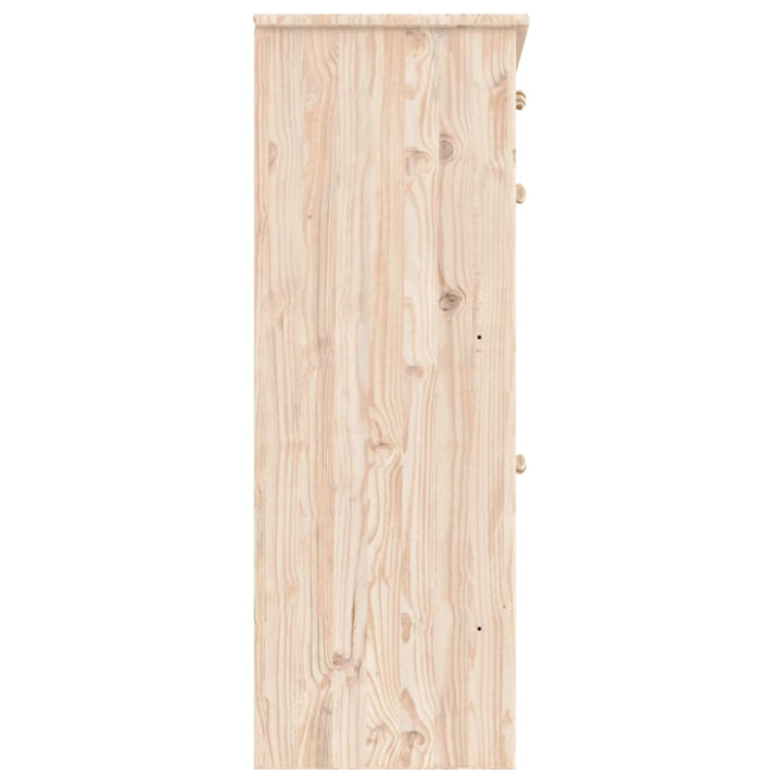 Skoskåp Alta 77X35X96 Cm Massiv Furu