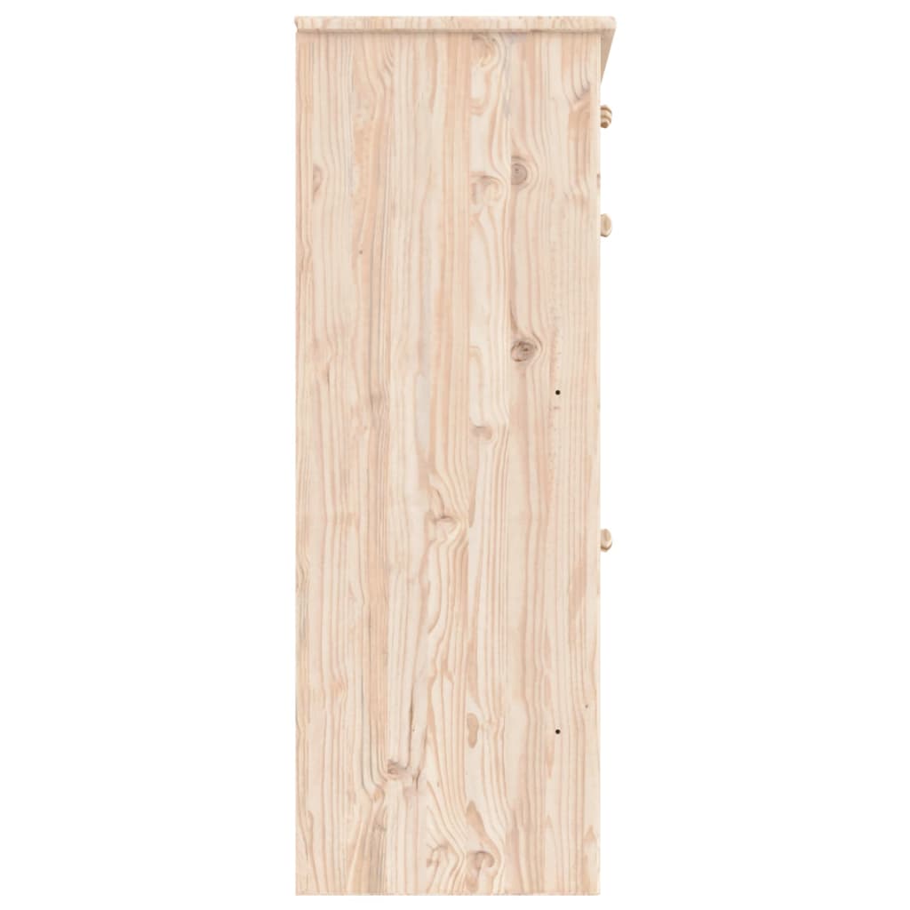 Skoskåp Alta 77X35X96 Cm Massiv Furu