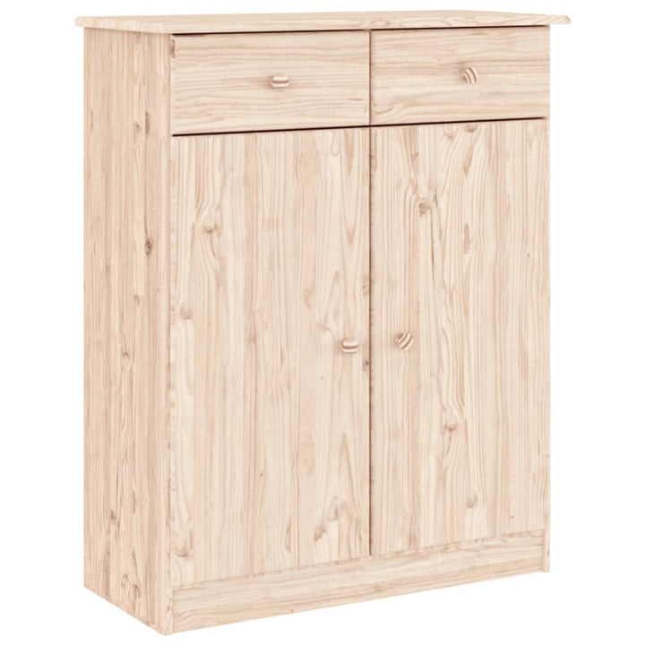 Skoskåp Alta 77X35X96 Cm Massiv Furu