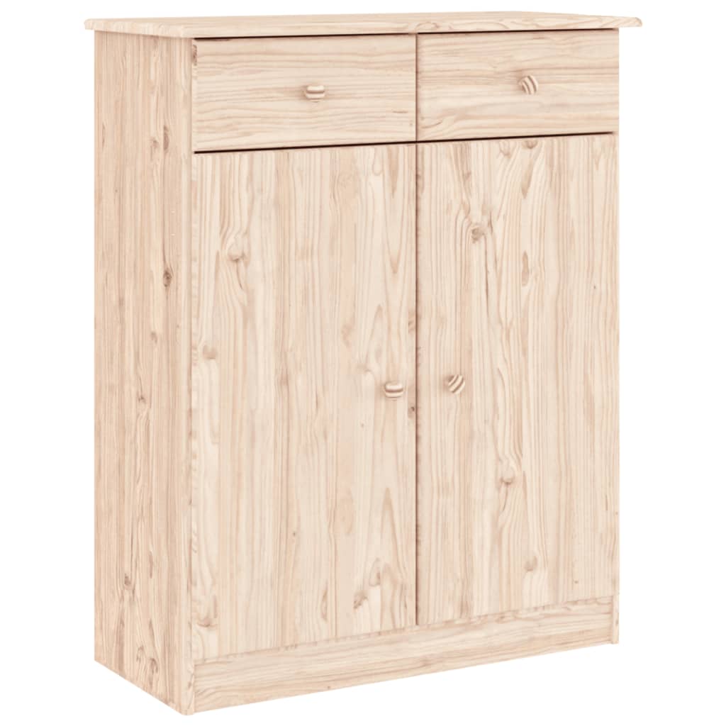 Skoskåp Alta 77X35X96 Cm Massiv Furu