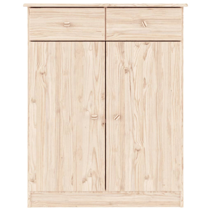 Skoskåp Alta 77X35X96 Cm Massiv Furu