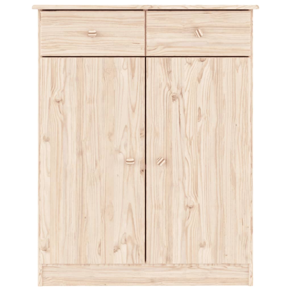 Skoskåp Alta 77X35X96 Cm Massiv Furu