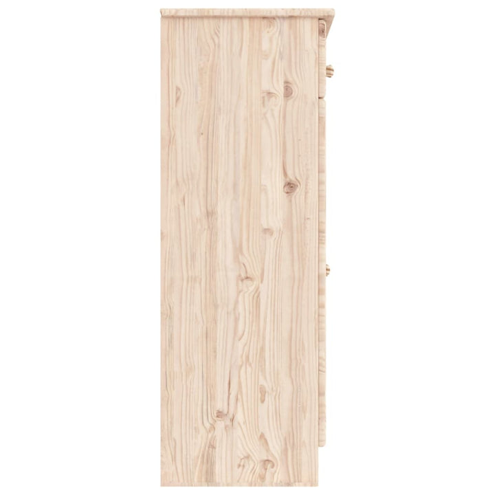 Skoskåp Alta 77X35X96 Cm Massiv Furu