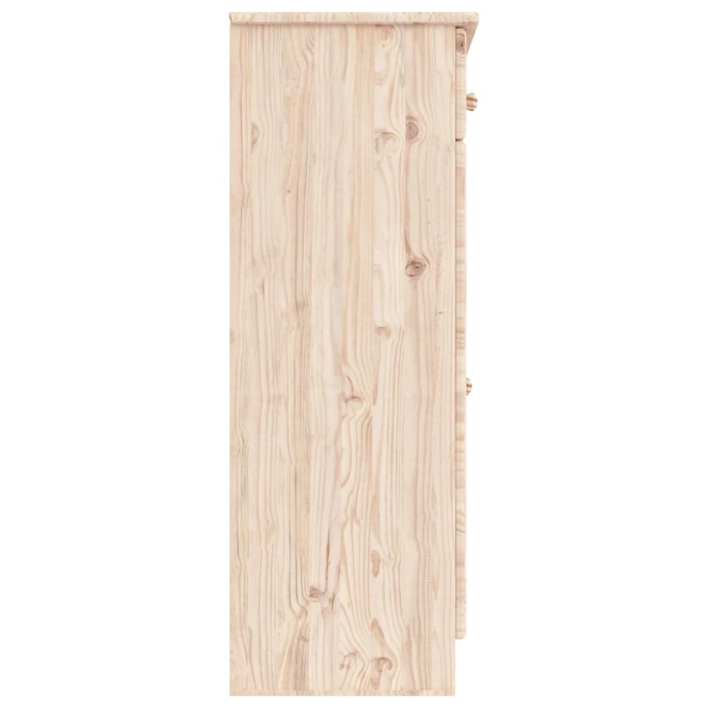 Skoskåp Alta 77X35X96 Cm Massiv Furu