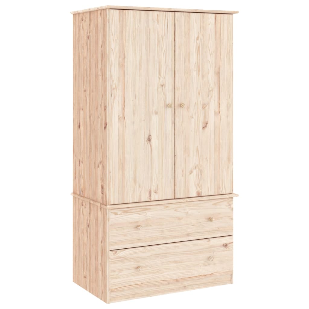 Klädskåp Alta 90X55X170 Cm Massiv Furu