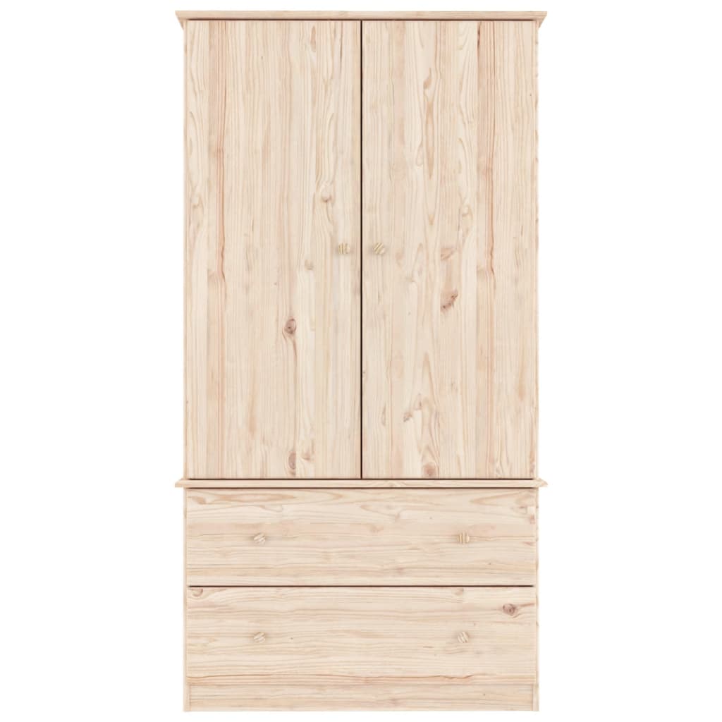 Klädskåp Alta 90X55X170 Cm Massiv Furu