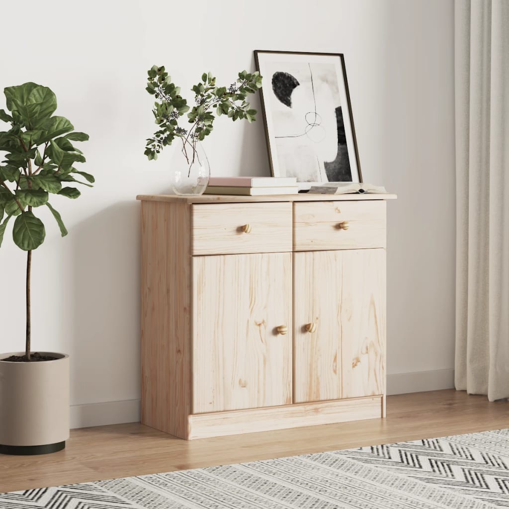 Skänk Alta 77X35X73 Cm Massiv Furu