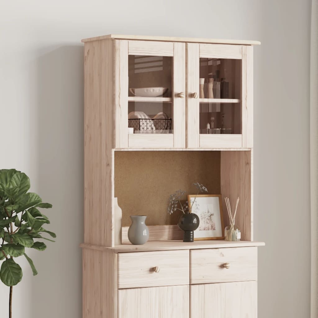 Överdel Kommod Alta 77X30X92 Cm Massiv Furu