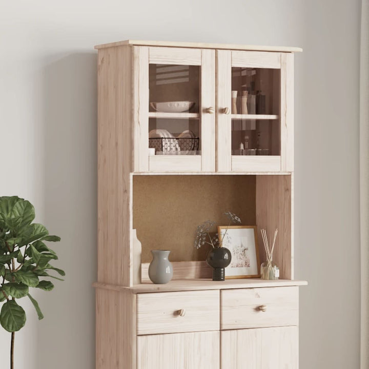 Överdel Kommod Alta 77X30X92 Cm Massiv Furu