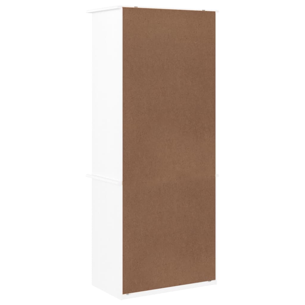 Tv-Bänk Med Lådor Alta 60X35X142 Cm Massiv Furu