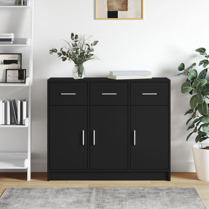 Skänk Åldrat Trä 91X28X75 Cm Konstruerat Trä