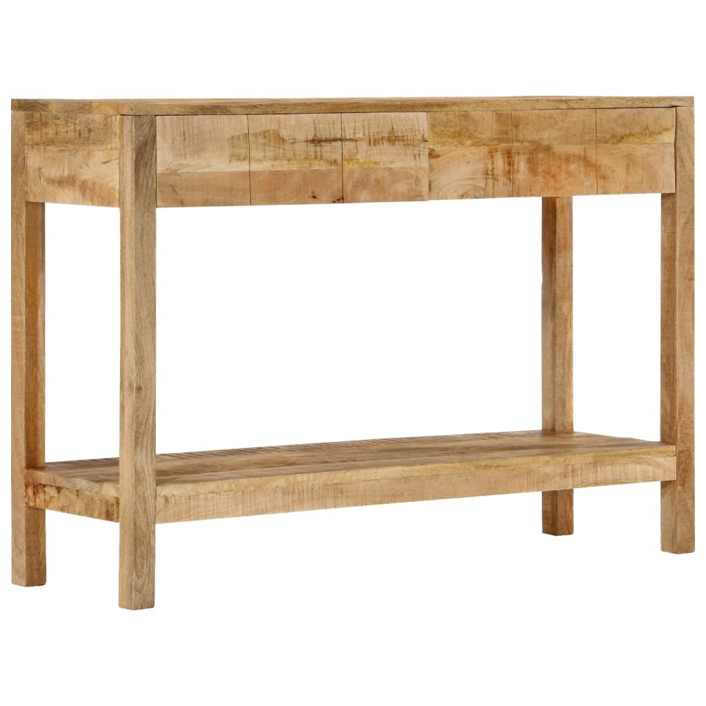 Avlastningsbord Med 2 Lådor 110X35X75 Cm Massivt Mangoträ