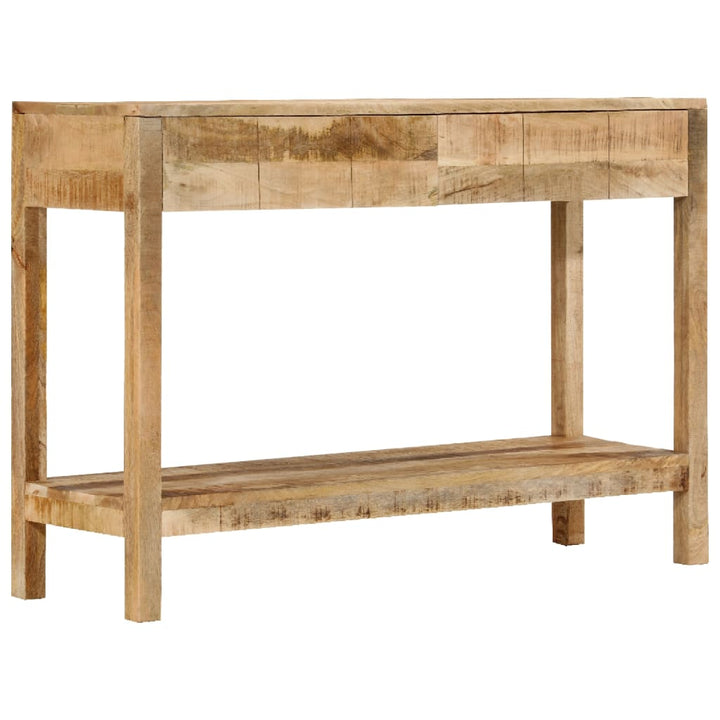 Avlastningsbord Med 2 Lådor 110X35X75 Cm Massivt Mangoträ