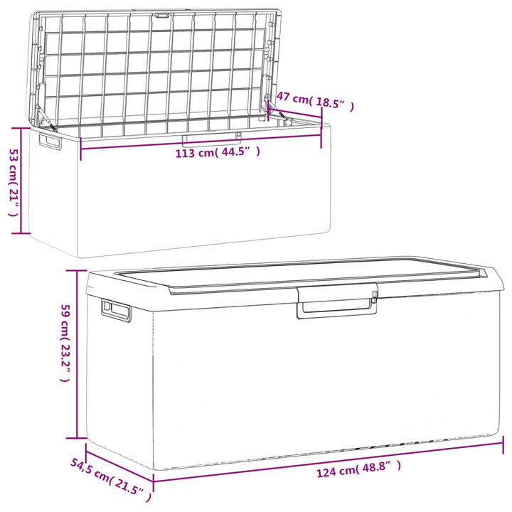 Dnybox Med Sittdyna 350 L Pp
