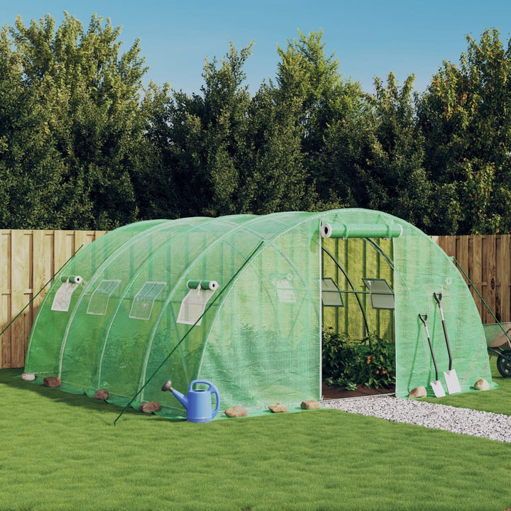 Växthus Med Stålram 32 M²