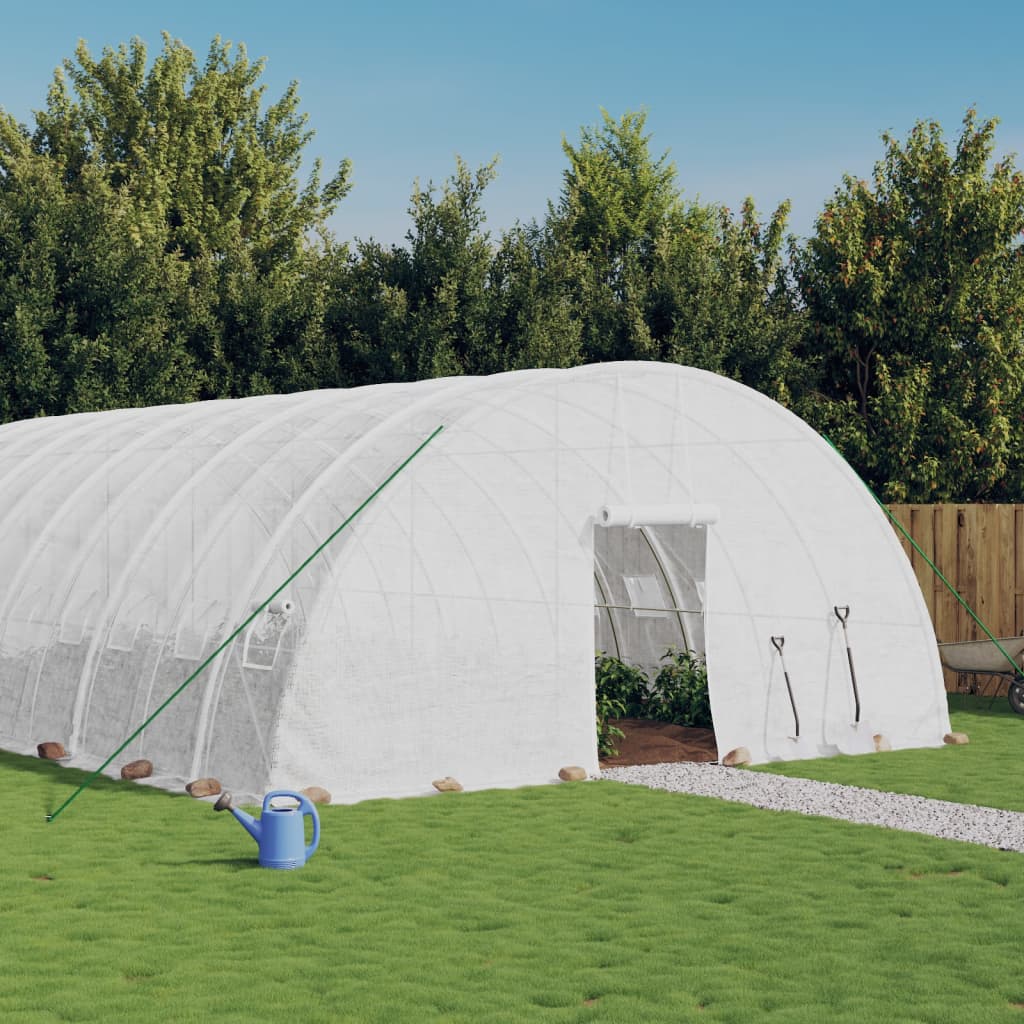 Växthus Med Stålram 84 M² 14X6X2,85 M