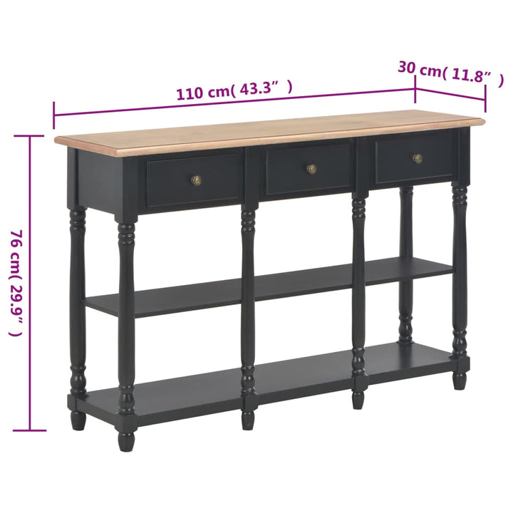 Konsolbord 110X30X76 Cm Konstruerat Trä