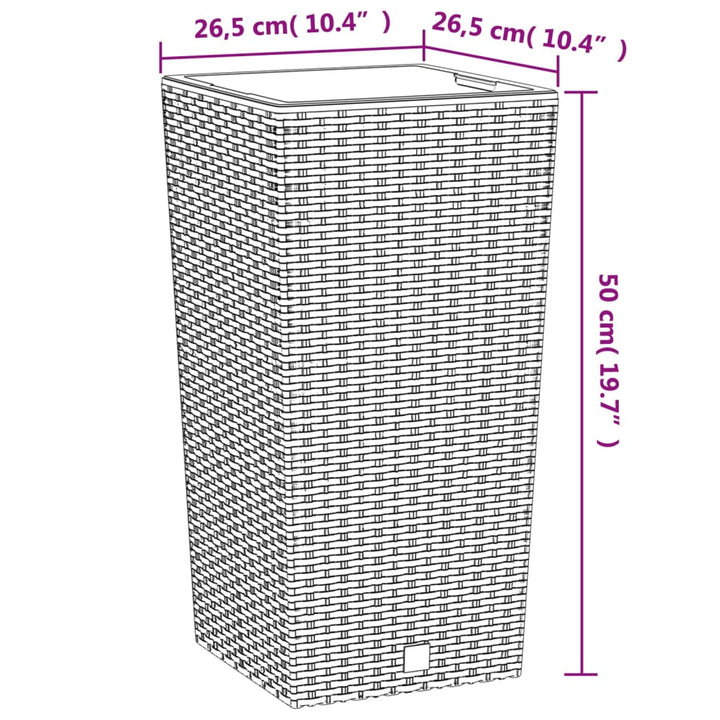 Blomkruka Med Avtagbar Insida 11/26,5 L Pp-Rotting