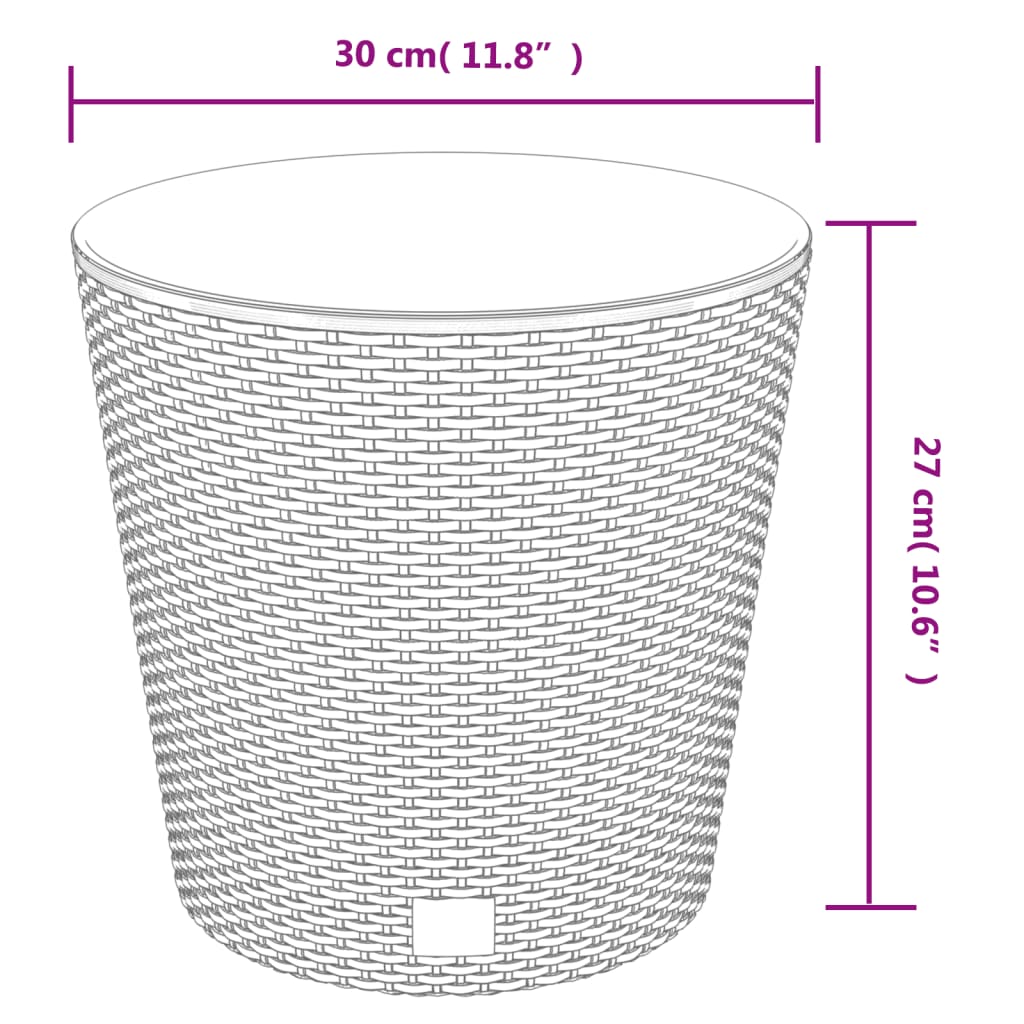 Blomkruka Med Avtagbar Insida 15/15,3 L Pp-Rotting