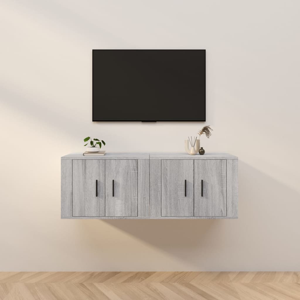 Väggmonterade Tv-Skåp 2 St 57X34,5X40 Cm