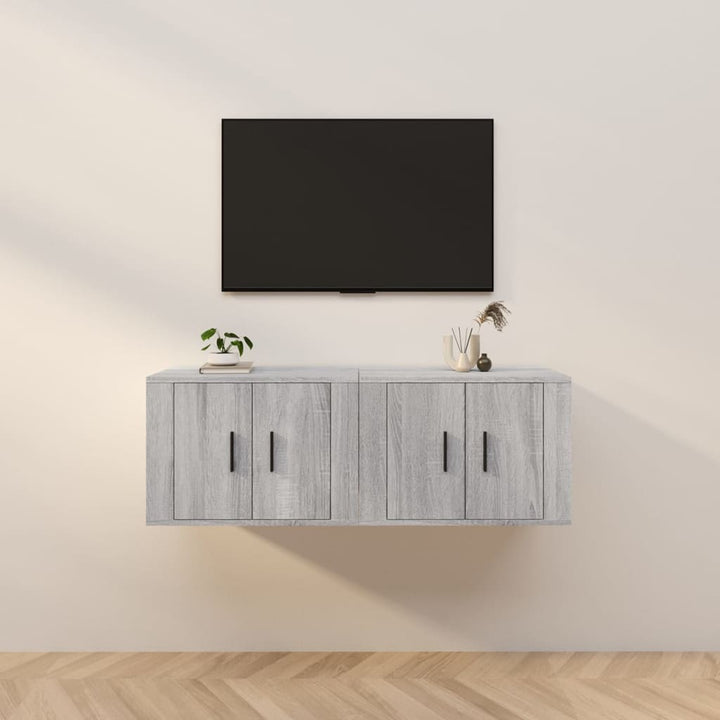 Väggmonterade Tv-Skåp 2 St 57X34,5X40 Cm