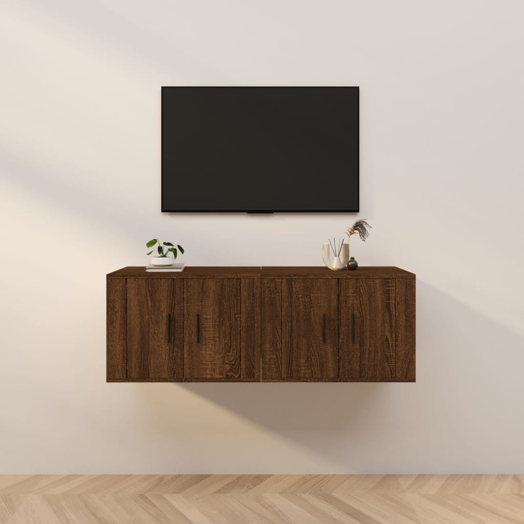Väggmonterade Tv-Skåp 2 St 57X34,5X40 Cm