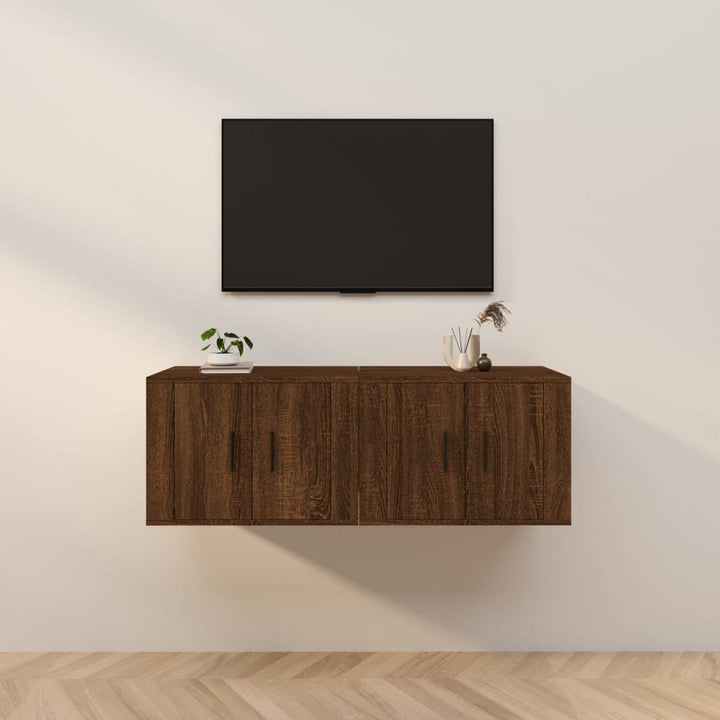 Väggmonterade Tv-Skåp 2 St 57X34,5X40 Cm