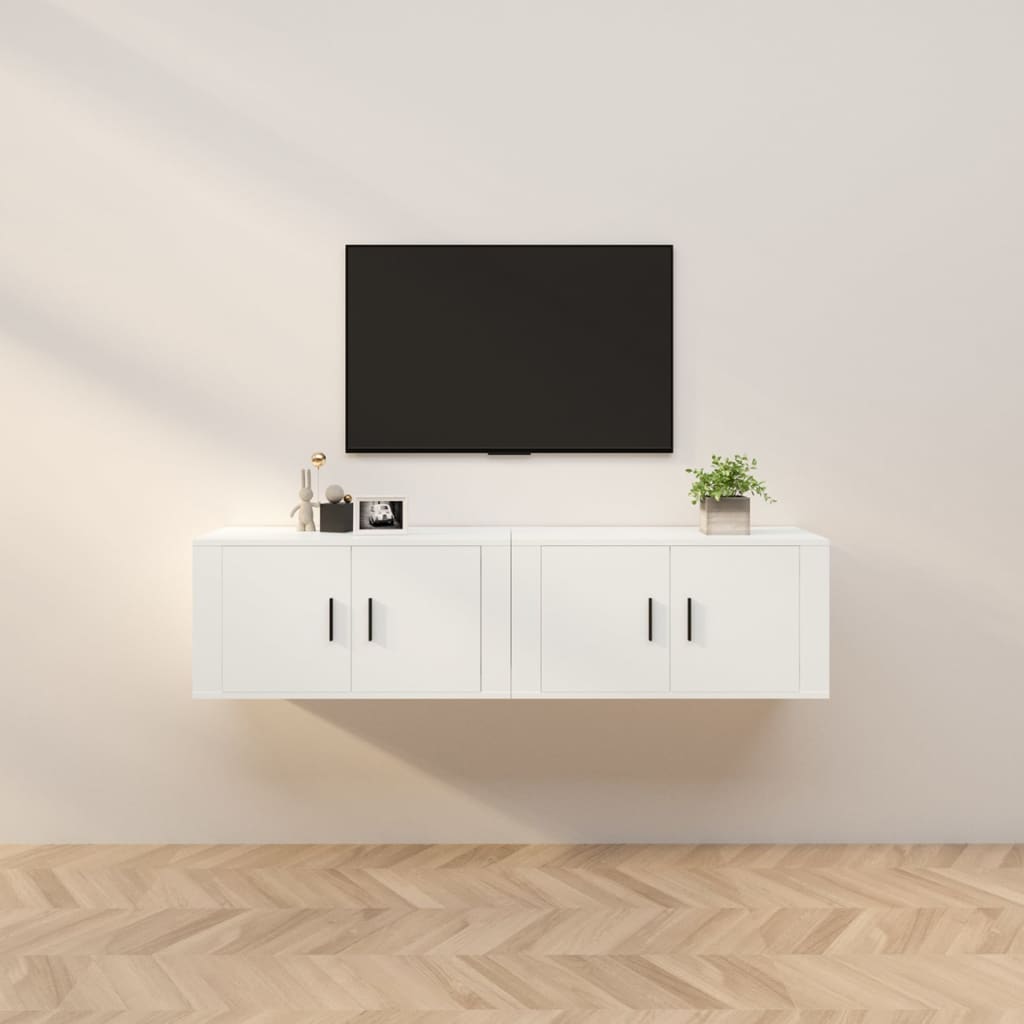 Väggmonterade Tv-Skåp 2 St 57X34,5X40 Cm