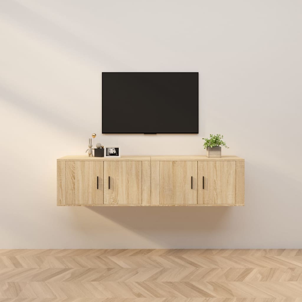 Väggmonterade Tv-Skåp 2 St 57X34,5X40 Cm