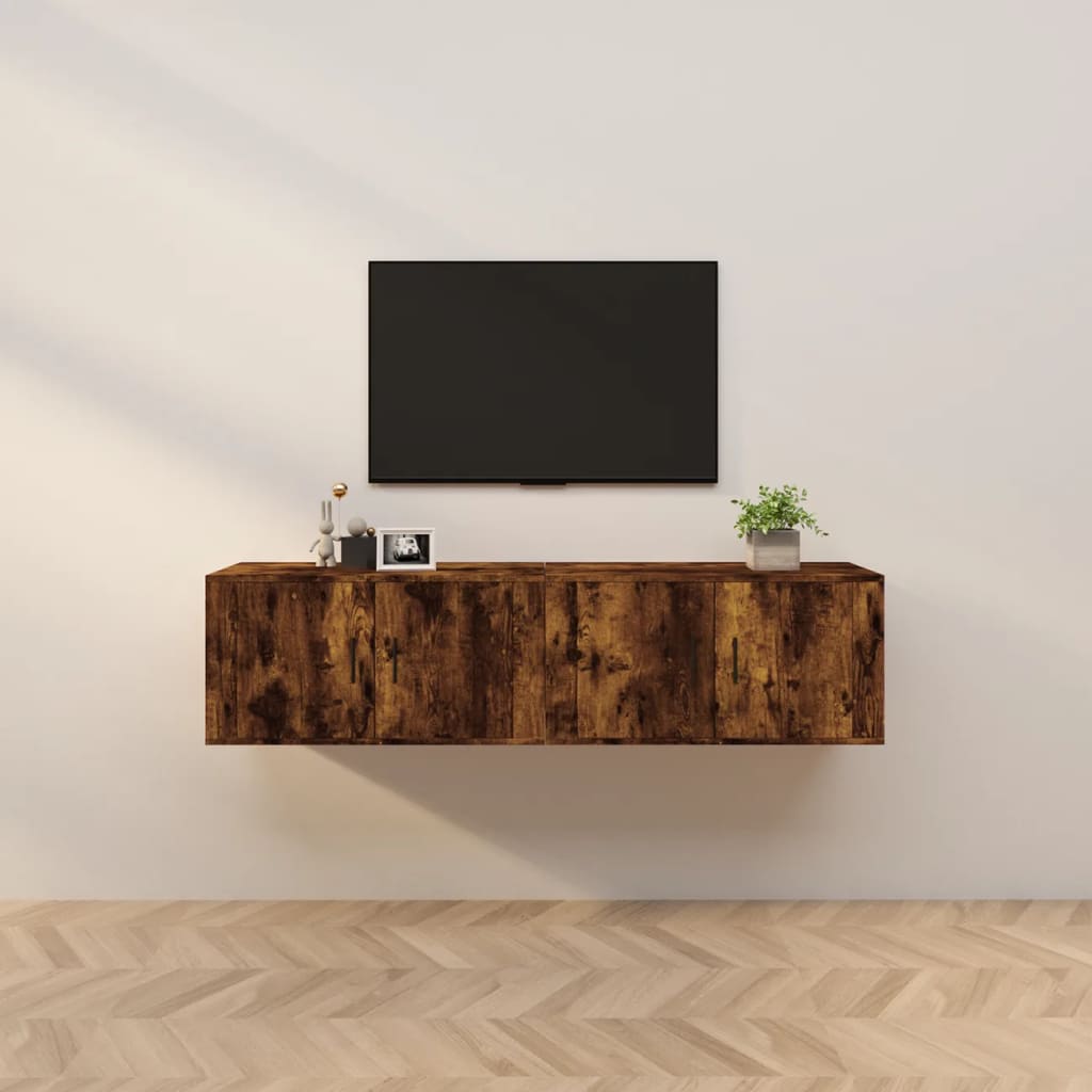 Väggmonterade Tv-Skåp 2 St 57X34,5X40 Cm