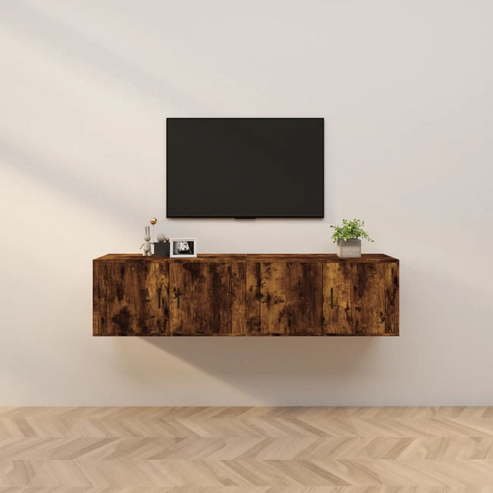 Väggmonterade Tv-Skåp 2 St 57X34,5X40 Cm