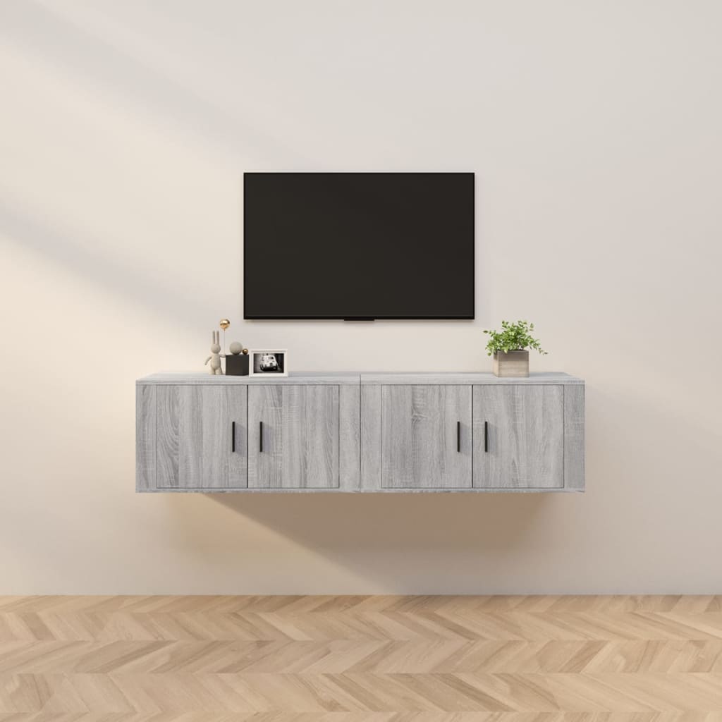 Väggmonterade Tv-Skåp 2 St 57X34,5X40 Cm