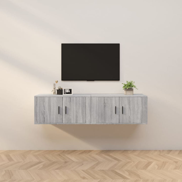 Väggmonterade Tv-Skåp 2 St 57X34,5X40 Cm
