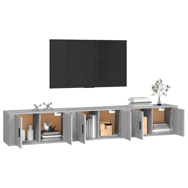 Väggmonterade Tv-Skåp 3 St 80X34,5X40 Cm