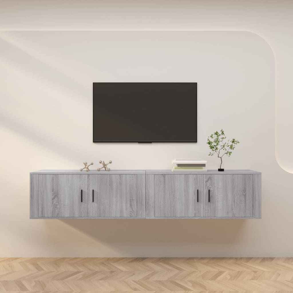 Väggmonterade Tv-Skåp 2 St 57X34,5X40 Cm
