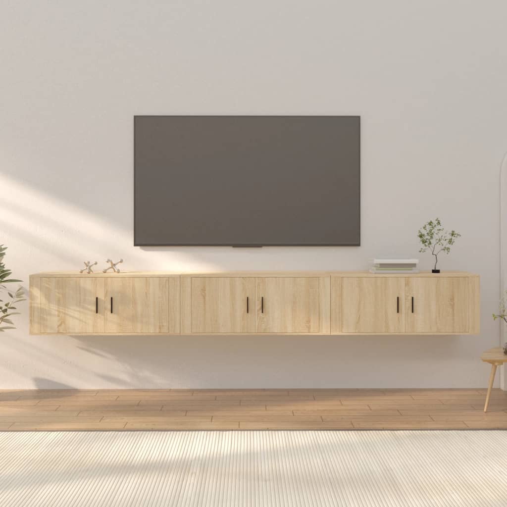 Väggmonterade Tv-Skåp 2 St 57X34,5X40 Cm